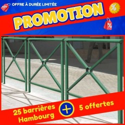 Lot de 25 barrières hambourg