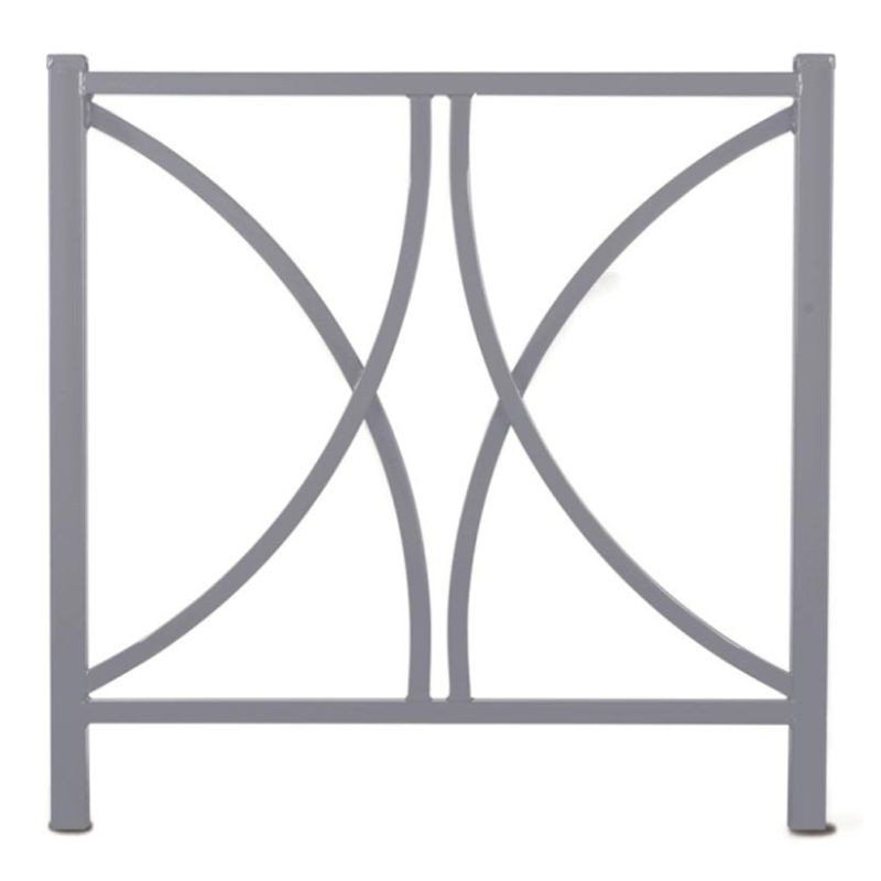 Barrière de protection urbaine en acier gris Barrière de protection urbaine en acier gris