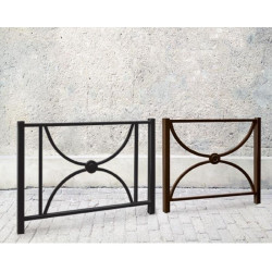 Barrière de voirie en acier marron 2 dimensions Barrière de voirie en acier marron 2 dimensions