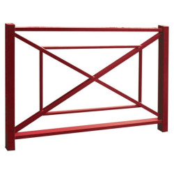 Barrière urbaine métal bordeaux Barrière urbaine métal bordeaux
