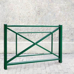 Barrière de protection en métal, coloris vert Barrière de protection en métal, coloris vert