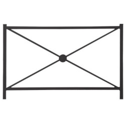 Barrière urbaine métallique noire Barrière urbaine métallique noire