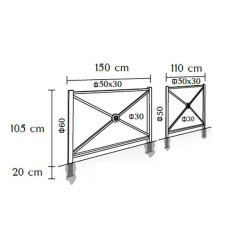 Barrière de sécurité en acier, différentes dimensions Barrière de sécurité en acier, différentes dimensions