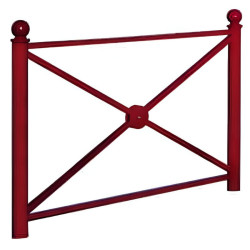 Barrière de protection métallique bordeaux