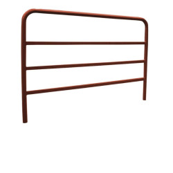 Barrière de sécurité métallique couleur marron