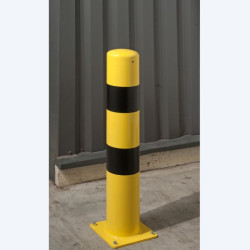 Potelet de sécurité jaune et noir