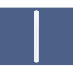 Potelet mobilier urbaine en acier finition peinture blanche et pommeau Carrefour